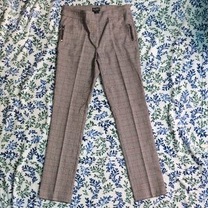 Soho Women's Checkered Trousers - Brown and Black